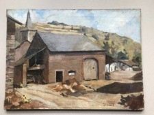 Peinture ancienne huile sur