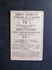 Carte de réduction chemin de fer Belge