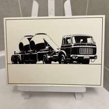 Berliet Truck Illustration Art Drawing Hand Drawn Robert Preis Vintage