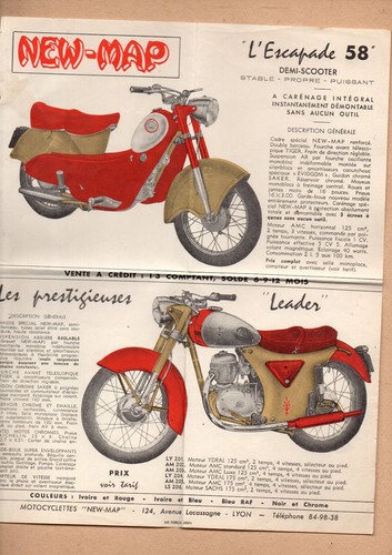 Vieux papiers moto - new, map