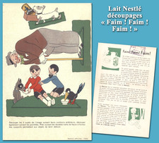 Lait Nestlé, découpages, «