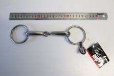 NEUF : Mors Cheval 2 anneaux creux, INOX  - FEELING 600024115 en 115mm
