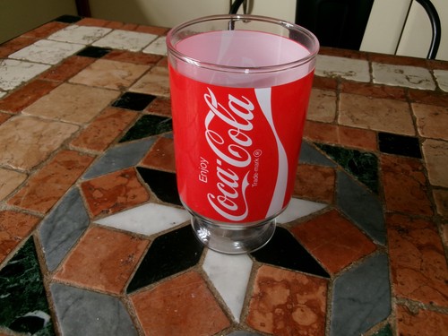 Grand verre coca - coca, cola
