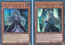 Yu-Gi-Oh! 2x Beauté Fantôme et Manoir Hanté DUDE-FR004 DUPO-FR078 1ère E UR NEUF