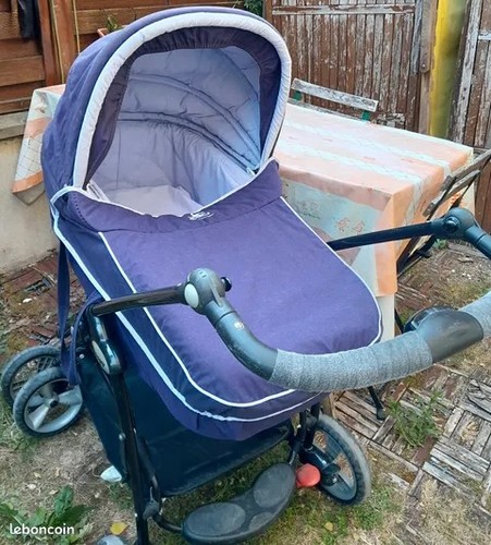 Trottine poussette combinée