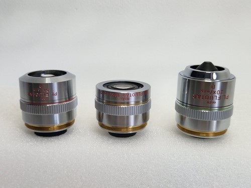 Lentilles microscope leitz - de,
