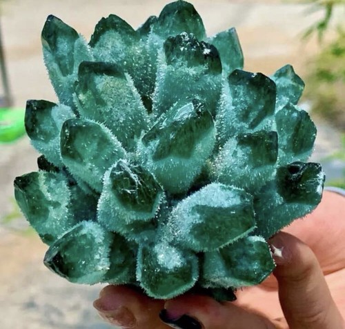 Cluster quartz vert - en,