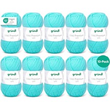 10 pelotes de laine - Bleu