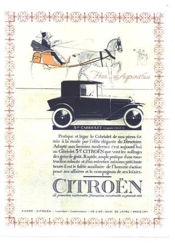 Publicite citroën sortie de - publicite,