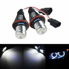 BMW Angel Eyes 6W LED Blanc E82 E88 E39 E60 E61 E63 E64 E65 E66 E83 X3 E53 X5