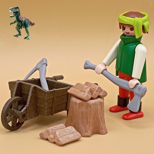Figurine playmobil bûcheron - playmobil,