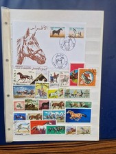 25 Timbres Chevaux & 1 FDC   ( lot TP 18 )