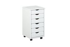 – Caisson de bureau à roulettes – Avec tiroirs – Meuble de rangement mobile -...