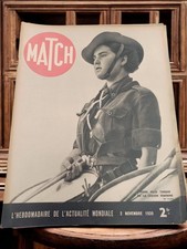 Vintage Paris Match 1940 Old Magazine Journal Year 40 Press Collection