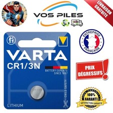 Pile bouton VARTA Lithium 3V Blister CR1/3N DL1/3N 2L76 CR11108 CR1-3N 170 mAh