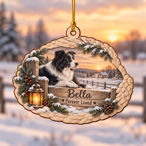 Border collie memorial - border,