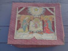 Lot of old santon de Provence nativity scene Christmas jesus earth wax French antique