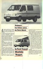 PUBLICITE ADVERTISING  2002   FORD TRANSIT  WESTFALIA  "NUGGET"