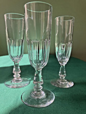 3 flûtes à Champagne cristal