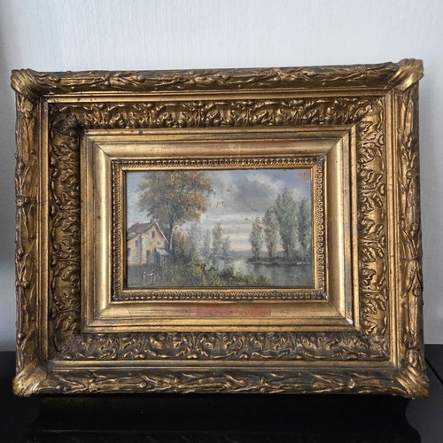 Tableau xixè huile sur - xixè,