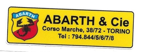 Abarth torino sticker vinyle - abarth,