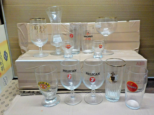 Verre ancien biere - 12,