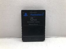 Official OEM Sony PlayStation 2 PS2 Memory Card 8MB SCPH-10020 Black Tested