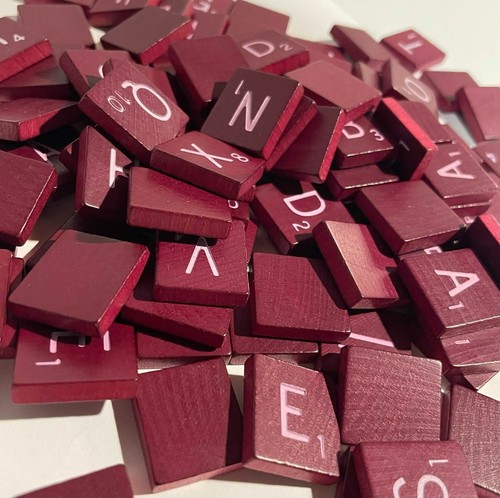 Genuine scrabble deluxe tiles - scrabble,