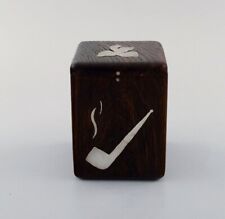 Svend Weihrauch for Franz Hingelberg, Denmark. Rosewood tobacco jar
