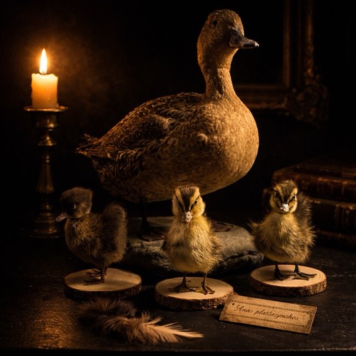 Famille canards en - de,