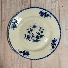 Assiette ancienne Tournai faïence décor à la mouche bleu XIXe