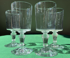 Lot de 4 verres unis en cristal de Baccarat Saint Louis - H : 12,3 cm