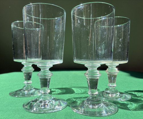 Lot verres unis en - de,