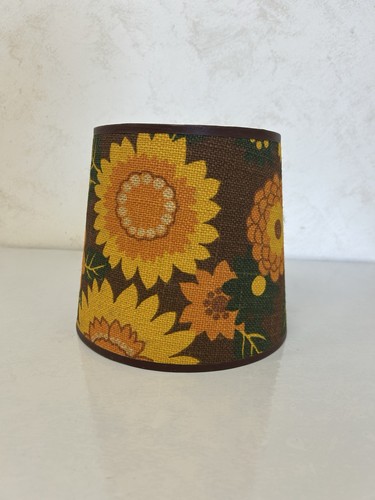 Abat jour tissu fleuri - jour,