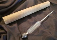 20cm Lead Weighted Antique Milk Lactodensimeter or Weight