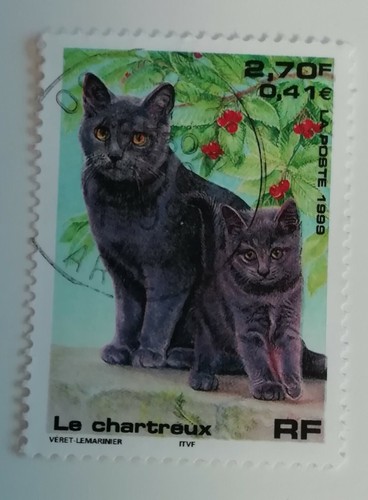 Timbre france chartreux - timbre,