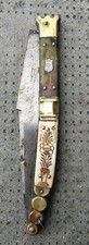 FRANCE 19TH CENTURY BEAUTIFUL FOLDING KNIFE NAVAJA BEAUVOIR BONE AND TURTLE