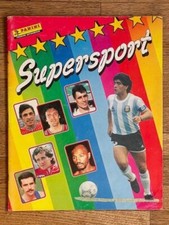 1986 Panini SUPERSPORT Action Figure Album Empty Vide Sticker Card MARADONA
