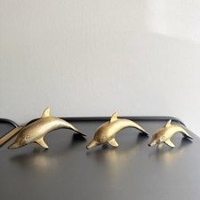 Lot de 3 Dauphins en Laiton