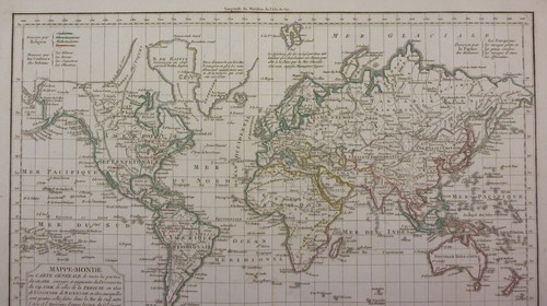 Carte ancienne mappemonde - ancienne,
