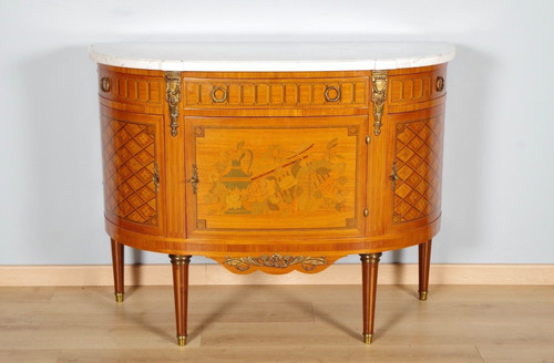 Commode louis xvi demi lune - xvi, demi-lune