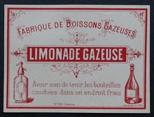 Antique Siphon Siphon Soft Lemonade Label 428 Label