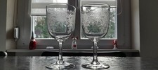 2 ANCIENS VERRES A EAU CRISTAL