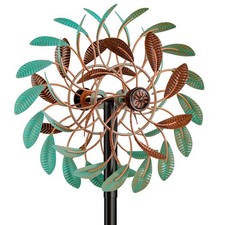 Moulin à Vent Solaire, Sculptures cinétiques à Vent à Lame Double Direction p...