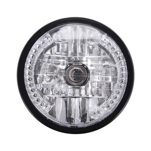Pouces phare moto rond - pouces,