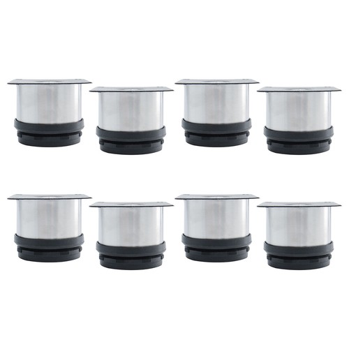 Meuble jambes acier - 2", inox