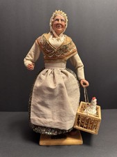Santons D’Art Figure by Lise Berger Signed Marseille Limited Edition Old Lady