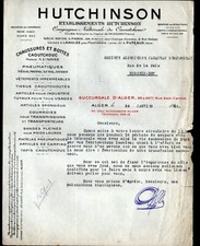 ALGIERS (ALGERIA) SHOES BOOTS RUBBER & TIRES "HUTCHINSON" in 1945