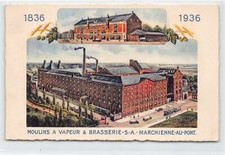 Belgique - MARCHIENNE AU PONT (Hainaut) Moulins à vapeur & Brasserie S. A.