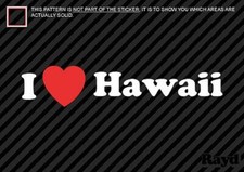(2) I Love Hawaii Autocollant